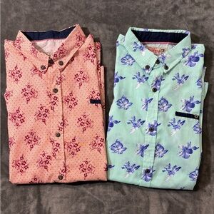 Pairs of Vintage Fiffers Floral Men's Long Sleeve Shirt